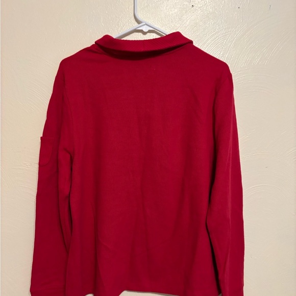 Studio Works Women's Red Buckle Sweatshirt - Picture 9 of 9